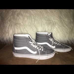Grey Vans sk8 high